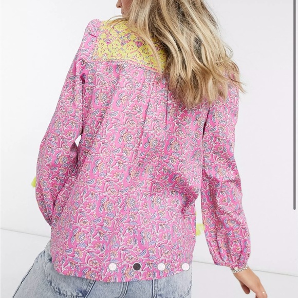 J. Crew embroidered cotton voile top in pink size S - Picture 2 of 6